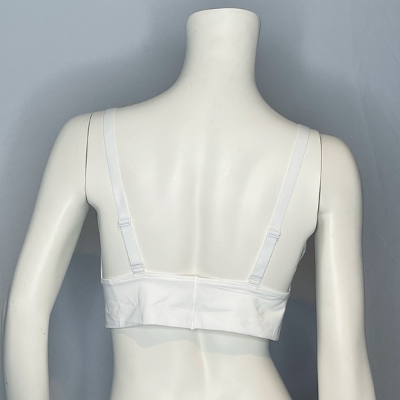 NWT Spanx Cotton Comfort Bralette Large White - Picture 2 of 6
